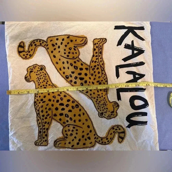 Kalalou Beige Tote Bag with Leopard Print - Picture 4 of 4